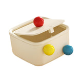 Maxbell Creative Mini Trash Can Desktop Storage Box Small Trash Bin for Dresser Dorm 15 cmx15 cmx8.5 cm