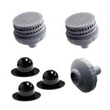 Maxbell Swimming Pools Water Jet Connector Set 25022E for above Ground Pool and Hole Plug 2 Strainer Grid 3 Hole Plug