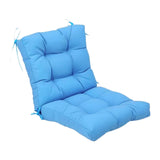 Maxbell Outdoor Seat Back Chair Cushion Rocking Seat Cushion for Balcony Living Room Blue