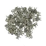 Maxbell 50pcs Tibetan Silver 3D Lion Charms Pendants Jewelry Findings - Aladdin Shoppers