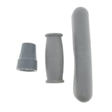 Maxbell Maxbell 1 Set Crutch Accessory Kit Crutch Pad+Handle Grip Covers+Tip Cover Gray