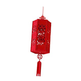 Red Chinese Lantern Ornaments New Year Lantern for Wedding Celebration Decor style C