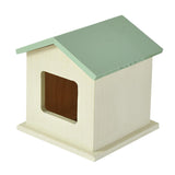 Maxbell Pet Urn Cat or Dog Memorial Box House Shaped Remembrance Gift Pet Memorial Urn green roof