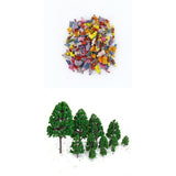 Maxbell 100 Painted Model Trains Figures People Diorama Layout 1:150+12 Trees 1.2 - 6.3"