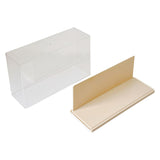 Maxbell Figure Display Case Transparent for Mini Toy Action Figures Anime Characters Beige