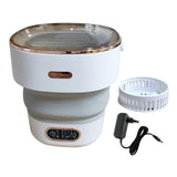 Maxbell Underwear Washing Machine Portable Washing Machine for Apartment Rvs Camping gray and white