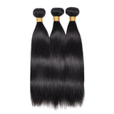 Maxbell Maxbell 3 Bundles Human Hair Body Wave 10'' Black Brazilian Virgin Hair Extensions