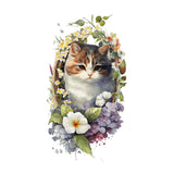 Maxbell Toilet Sticker Cat Shape Cartoon Wall Sticker for Lavatory Restroom Washroom
