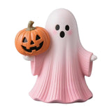 Maxbell Halloween Miniature Pumpkin Figurine Statue for Bookshelf Tabletop Farmhouse Style B
