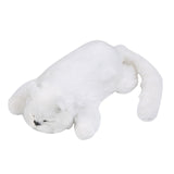 Electric Rolling Cat Stuffed Animal for Holiday Birthday Gift Bedtime Friend White
