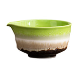 Maxbell Ceramic Matcha Tea Bowl 450ml Matcha Mixing Bowl for Family Friends Beginner Multicolor