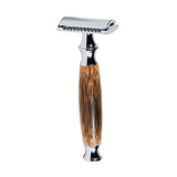Maxbell Maxbell Men Double Edge Safety Shaving Razors Moustache Grooming Tool Bamboo Handle