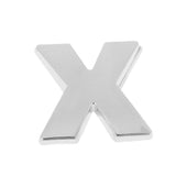 Maxbell 3D DIY Metallic Letter X Alphabet Sticker Car Emblem DIY Figure Badge Decal - Aladdin Shoppers