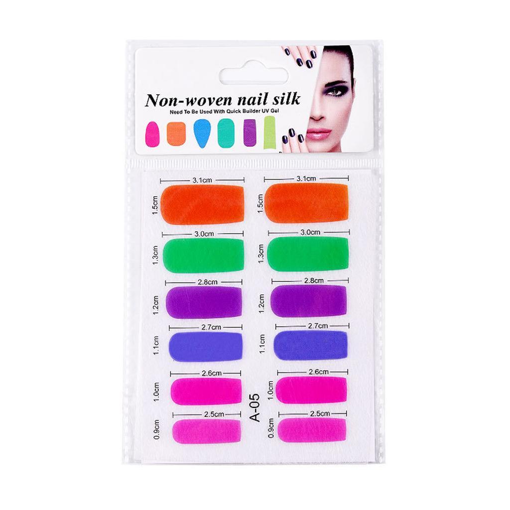 Maxbell Maxbell 2Pcs Nail Art Fiberglass Non-woven Silk Extension Tips Manicure DIY Tools 05