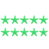 Maxbell 10pcs Colorful Resin Starfish DIY Crafts Garden Decor Green S - Aladdin Shoppers