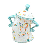 Maxbell Attitude Canister Sassy Teapot with Attitude for Living Room Wedding Kitchen Light Blue