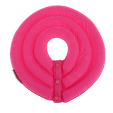 Maxbell Maxbell Dog Cat Comfy Pet Neck Collar Nylon Cover Anti-Bite Protector Rose Red XS