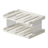 Maxbell Cup Storage Rack Basement Drinks Kitchen Organization Water Bottle Organizer 33x22x15cm Clear