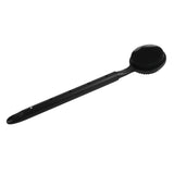 Maxbell Shower Brush Double Side Silicone Bristles Back Scrubber for Household Elder Black