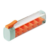 Maxbell Ice Cube Tray Leakproof Reusable Freezer Ice Tray for Cocktail Wine Iced Tea Orange