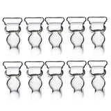 Maxbell 20Pcs White Women Garter Belt Straps Grip Stocking Suspender Hooks 20mm+26mm