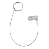 Maxbell 2pcs 316 Stainless Steel Quick Release Pin Lanyard for Boat Deck Hinge 150mm