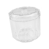 Maxbell Makeup Cotton Swab Jar Portable Qtip Dispenser for Vanity Countertop Dresser