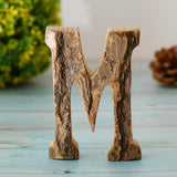 Handcraved Wooden Letters Door Numbers Alphabet Letter Floating Adress Name M