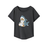 Maxbell Maxbell Women's T Shirt Summer Soft Basic Tee Shirt for Commuting Daily Wear Holiday S
