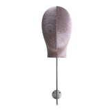 Maxbell Manikin Head Hat Display Head for Beginner Stylist Home Salon Making Styling Gray