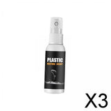 Maxbell 3xCar Plastic Refreshing Agent Car Plastic Restorer for Vinyl Rubber Trim 30ml
