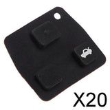 Maxbell 20x2 or 3 Button Rubber Pad Repair Accessories For    Remote Key Fob