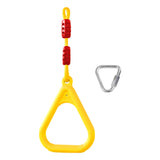 Maxbell Gymnastics Rings for Kids Fitness Trapeze for Playground Accessories Workout Yellow