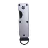 Maxbell 4xKey Organizer Minimalist Metal Key Storage Buckle Keychain Father's Day Gift Gray