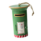 Maxbell Santa Mailbox Christmas Tree Ornament Keepsake for Party Yard Wreath Garland Green