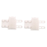 Maxbell 2Pcs Pet Silicone Brush Cat Brush for Shedding for Long and Short Hair Puppy white