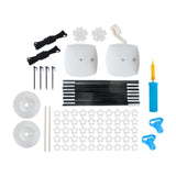 Maxbell Reusable Balloon Arch Kit with Stand Stable for Anniversary Birthday Wedding Black Round Base