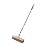 Maxbell Stainless Steel Wire Scrub Brush Outdoor Broom for Tough Stains on Concrete 20cm