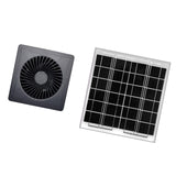 Maxbell Solar Exhaust Fan Silent Sturdy Accessories for Greenhouse Pet House Outside Gray 6 Inch