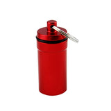 Maxbell Airtight Pill Box Case Holder Container Alloy Capsule Bottle Keychain Red - Aladdin Shoppers