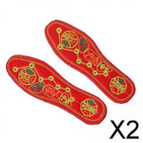 Maxbell 2xChinese Red Insole Feng Shui Replacement Good Luck Insoles for Climbing 43
