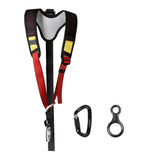 Maxbell Climbing Seat Harness Shoulder Strap + Figure 8 Belay Device + Carabiner - Aladdin Shoppers