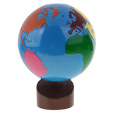 Maxbell Montessori Geography Material - Globe of the Continents Family Preschool Teaching Aids - Aladdin Shoppers