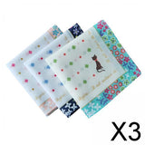Maxbell 3x3x Women Cotton Handkerchiefs Square Pocket Dinners Table Gifts Towel Party