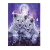 Maxbell 5D Diamond Embroidery Painting Animal Tiger & Flower Cross Stitch Art Kit