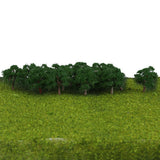 Maxbell 4x25 Pcs Scenery Landscape Train Model Trees Scale 1/300 Dark Green