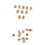 Maxbell 10pcs 19mmx15mm Butterfly Butt Hinge +12pcs 10mmx8mm Doll House Cabinet Hinge