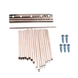 Maxbell 17 Note Kalimba Thumb Piano Steel Keys+2pcs Wooden Bridge for DIY Kalimbas