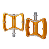 Maxbell Maxbell Aluminium CNC Bike Platform Pedals Road Cycling Bicycle Pedals for MTB BMX Golden
