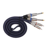 Maxbell Audio Cable Dual 1/4" 6.35mm To Dual RCA Phono For Mixer Amplifier 1.5m - Aladdin Shoppers